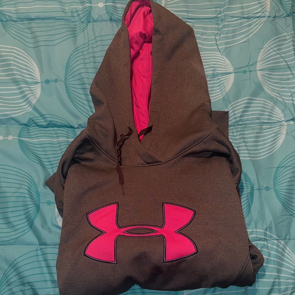 Under Armour Hoodie with Vibrant Pink Logo
